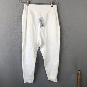 Anarkh Utopia Pants Womens Medium White Linen Jogger High Waist Made in USA